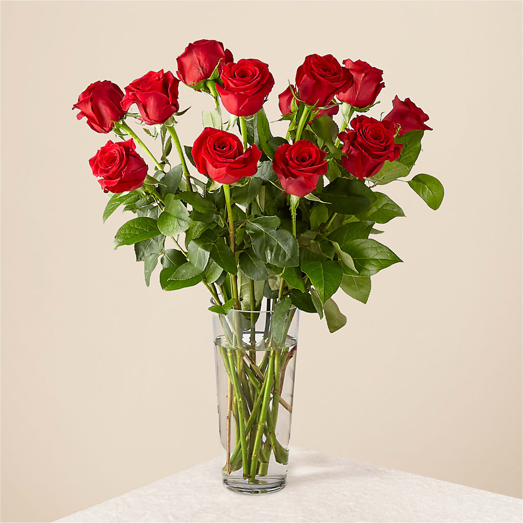 Long Stem Red Rose Bouquet – Fairy Queen Floral, Madera CA