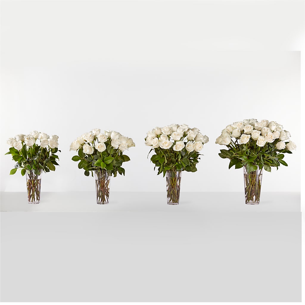 Long Stem White Rose Bouquet – Fairy Queen Floral, Madera CA
