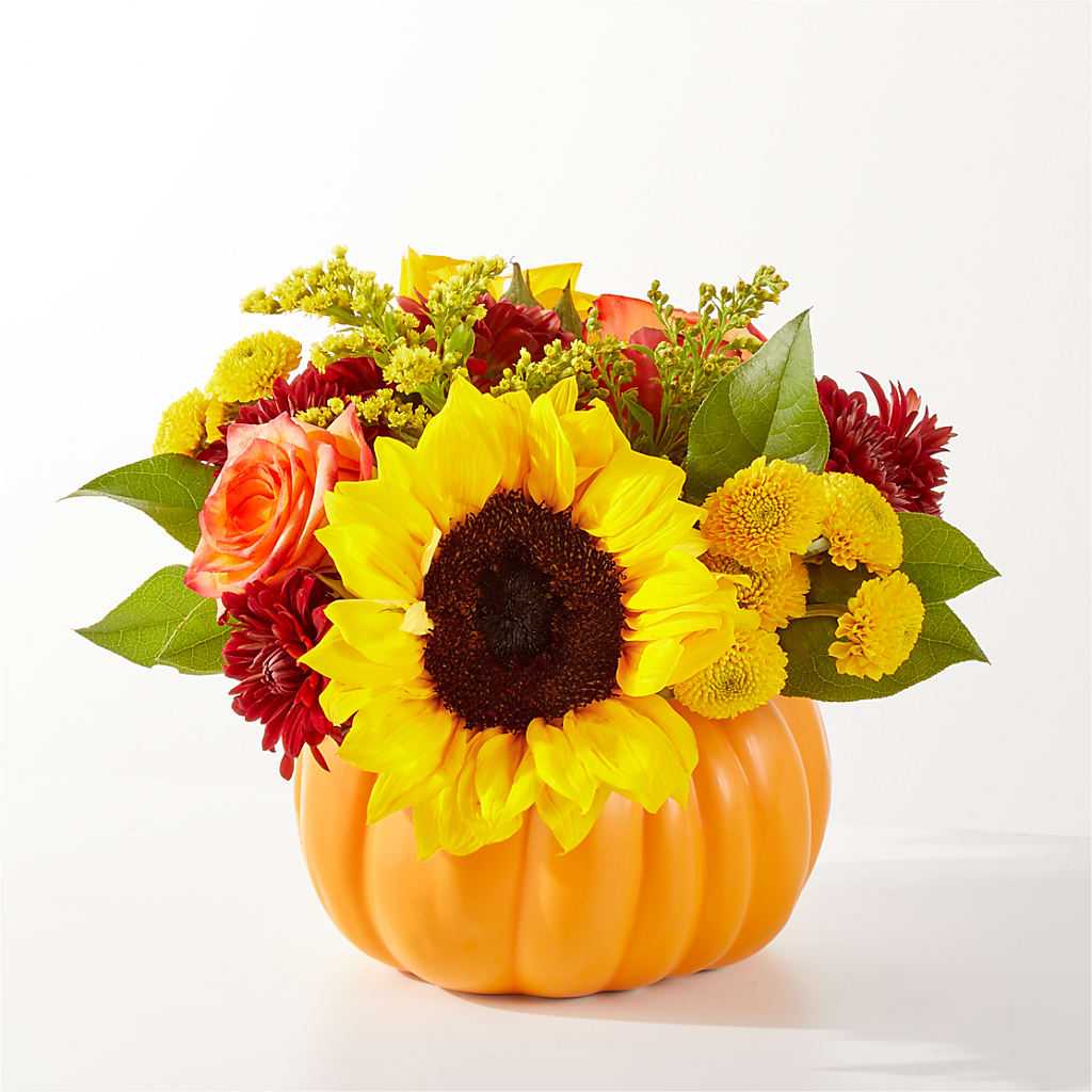 Golden Gourd Pumpkin Bouquet – Fairy Queen Floral, Madera CA