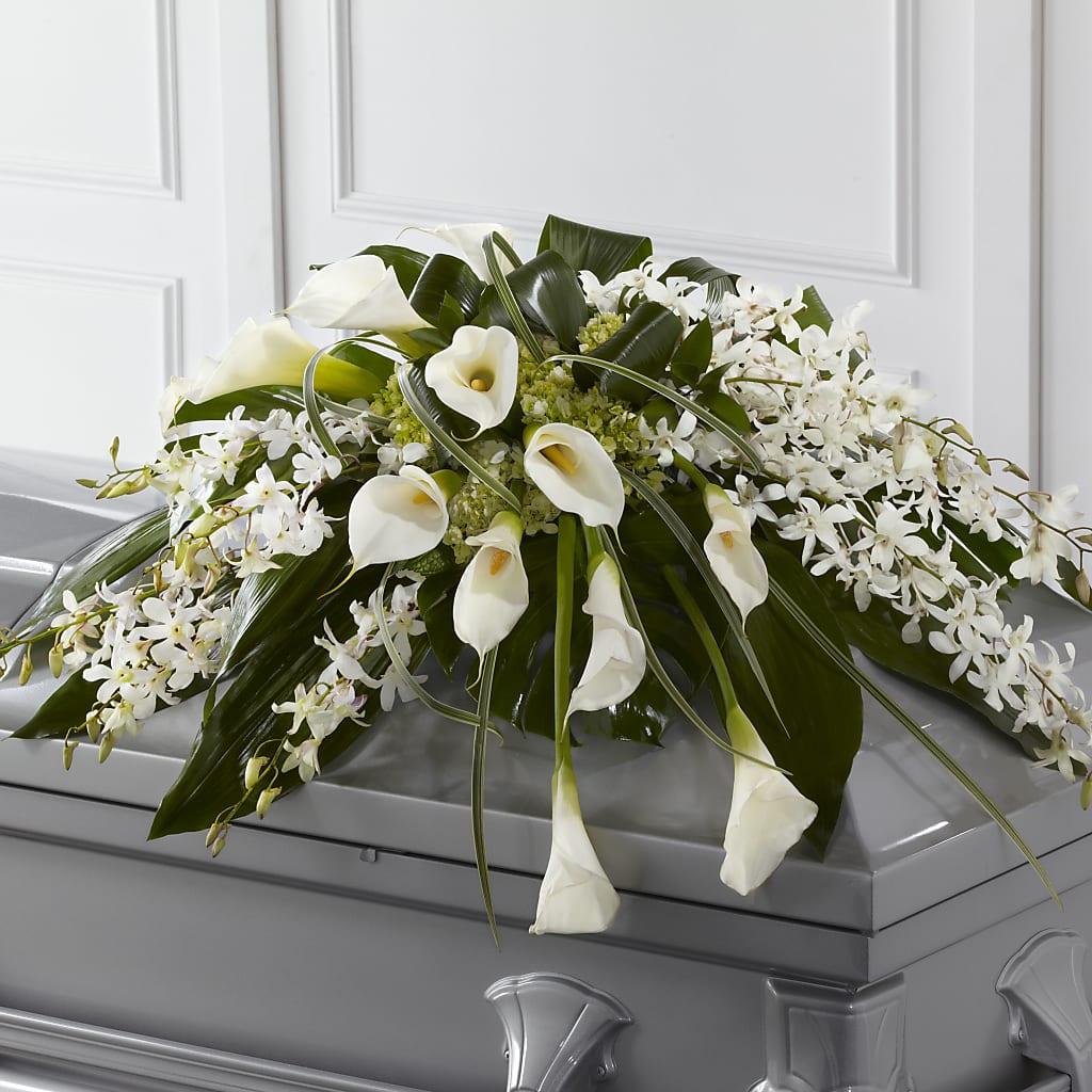 Angel Wings Casket Spray – Fairy Queen Floral, Madera CA