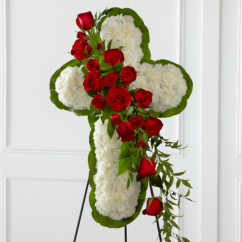 Floral Cross Easel – Fairy Queen Floral, Madera CA