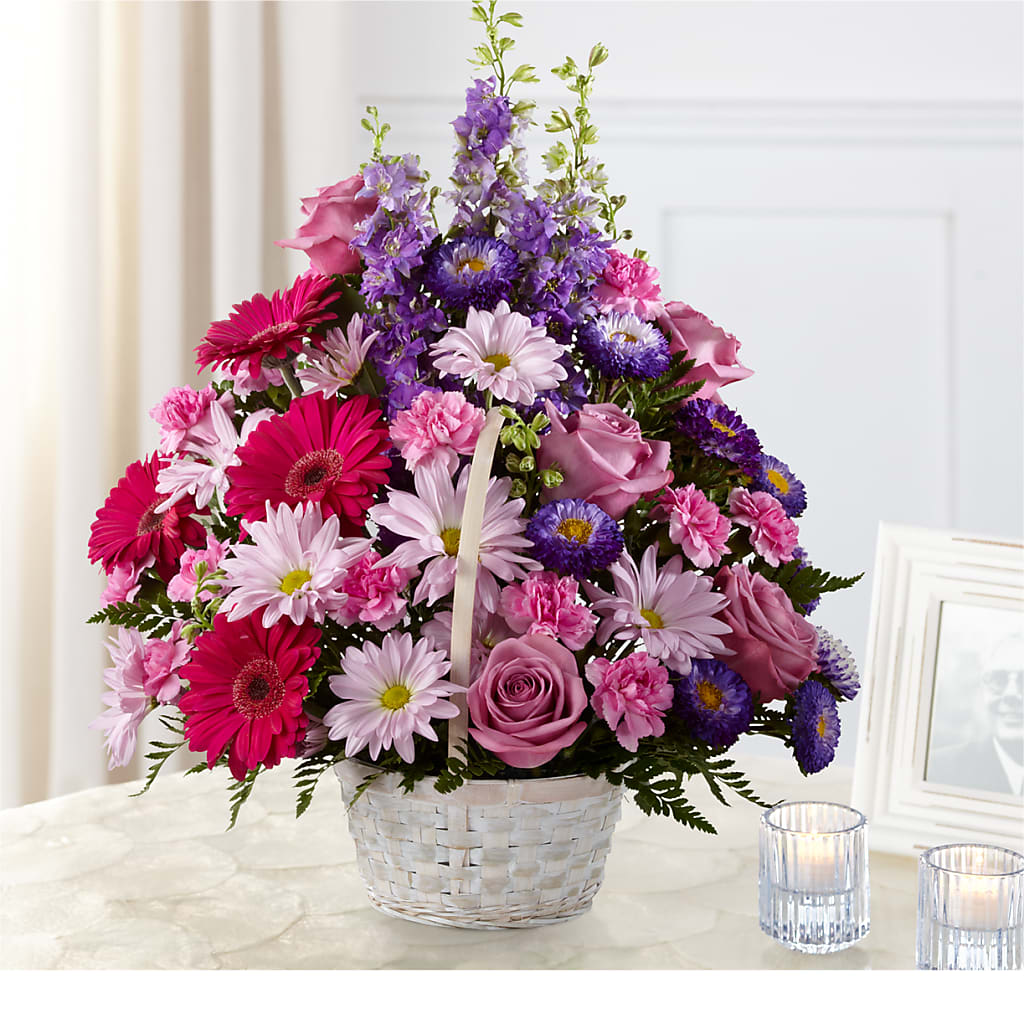 Pastel Peace Basket – Fairy Queen Floral, Madera CA