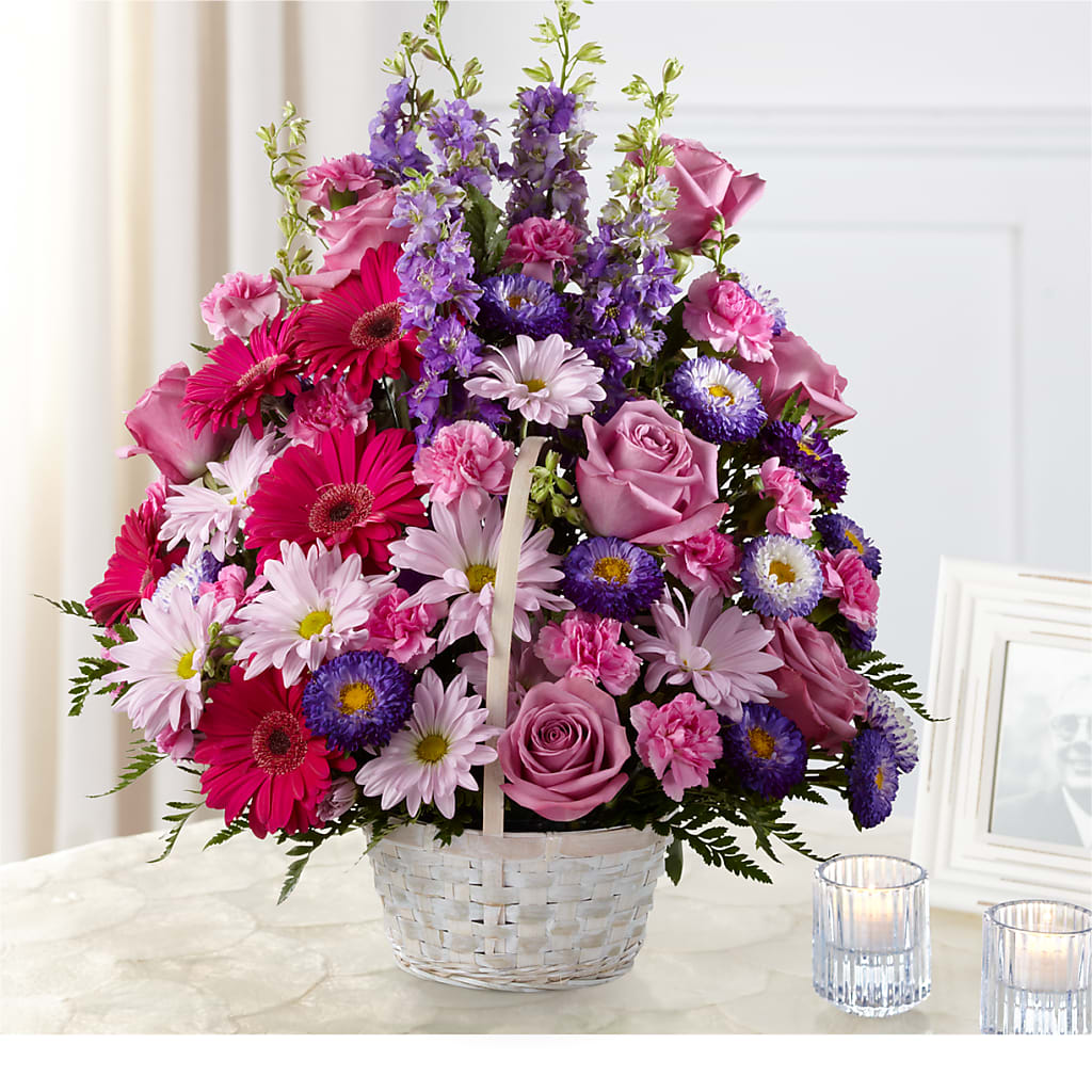 Pastel Peace Basket – Fairy Queen Floral, Madera CA