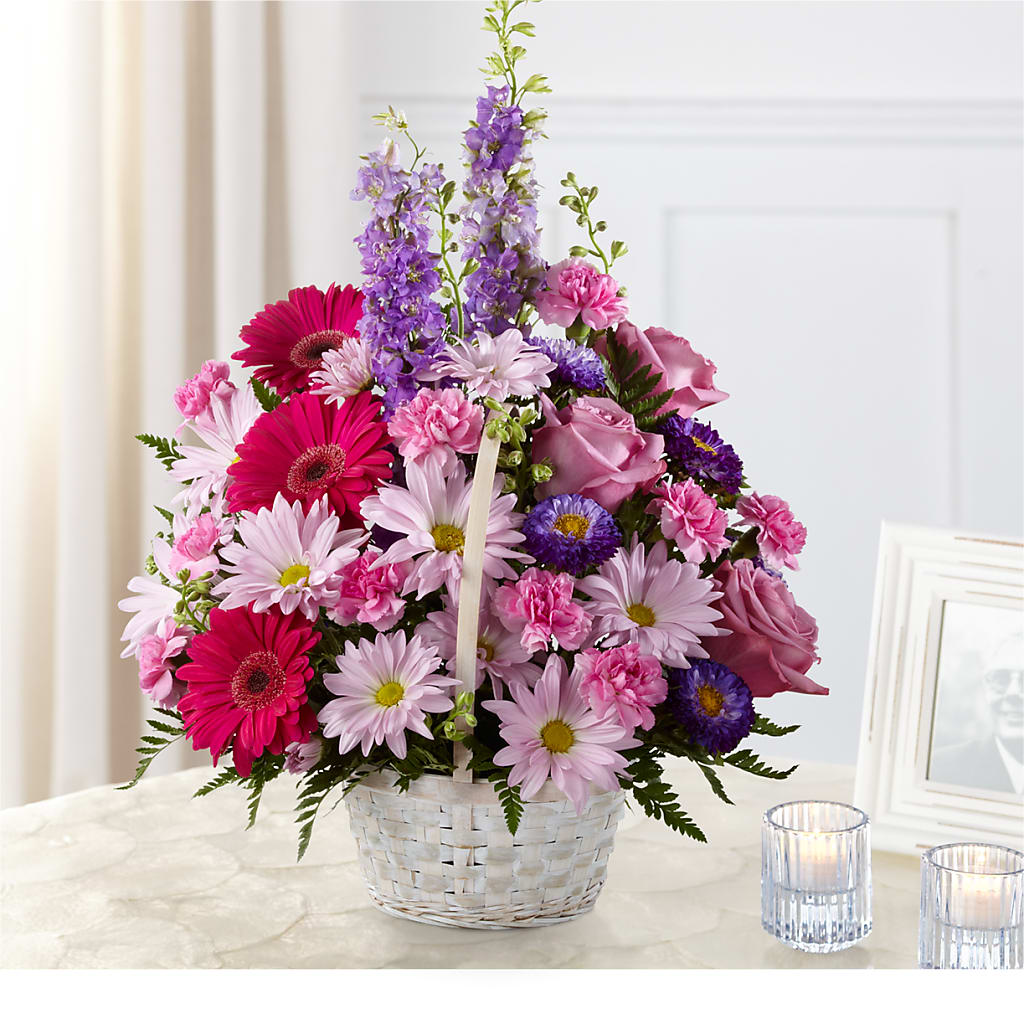 Pastel Peace Basket – Fairy Queen Floral, Madera CA