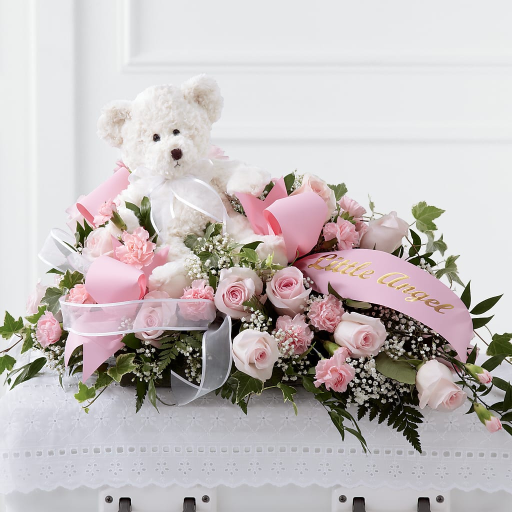 Touch of Sympathy Casket Spray – Fairy Queen Floral, Madera CA