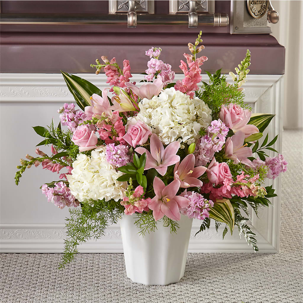 Simply Serene Floor Basket – Fairy Queen Floral, Madera CA