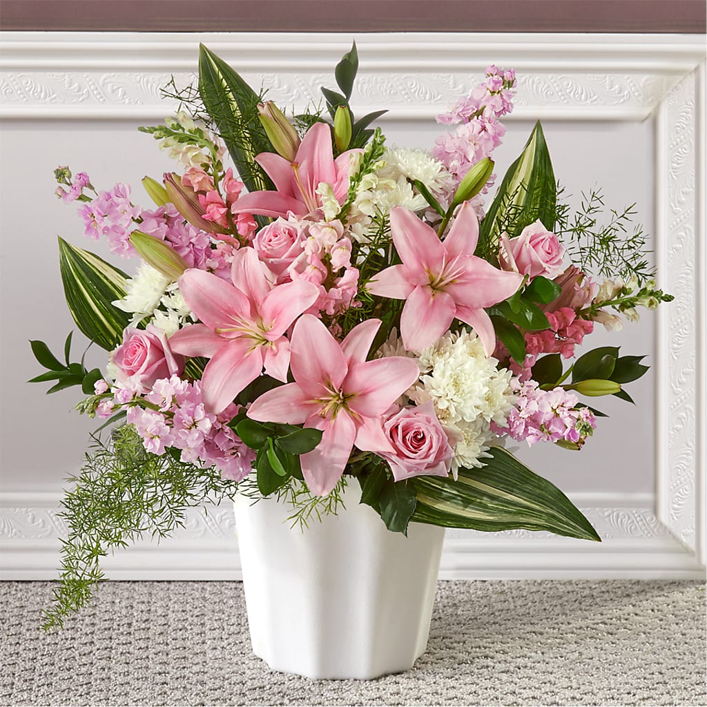 Simply Serene Floor Basket – Fairy Queen Floral, Madera CA