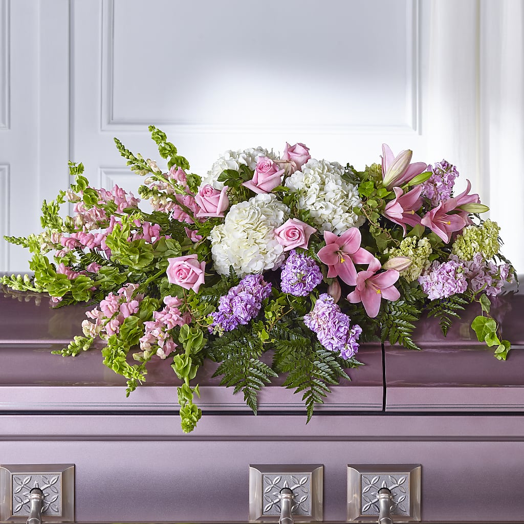Life's Gratitude Casket Spray – Fairy Queen Floral, Madera CA