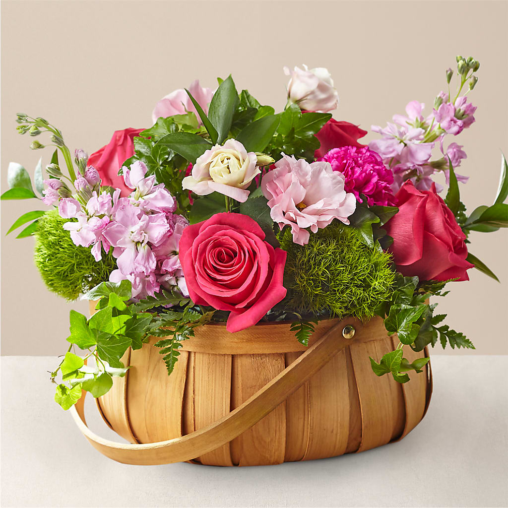 Radiance in Bloom Basket – Fairy Queen Floral, Madera CA