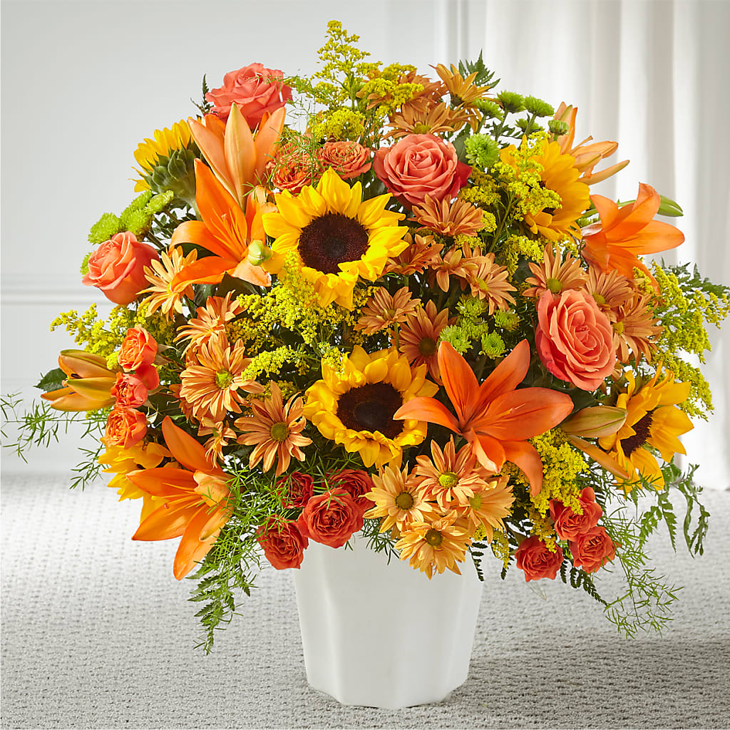 Harvest Thoughts Floor Basket – Fairy Queen Floral, Madera CA