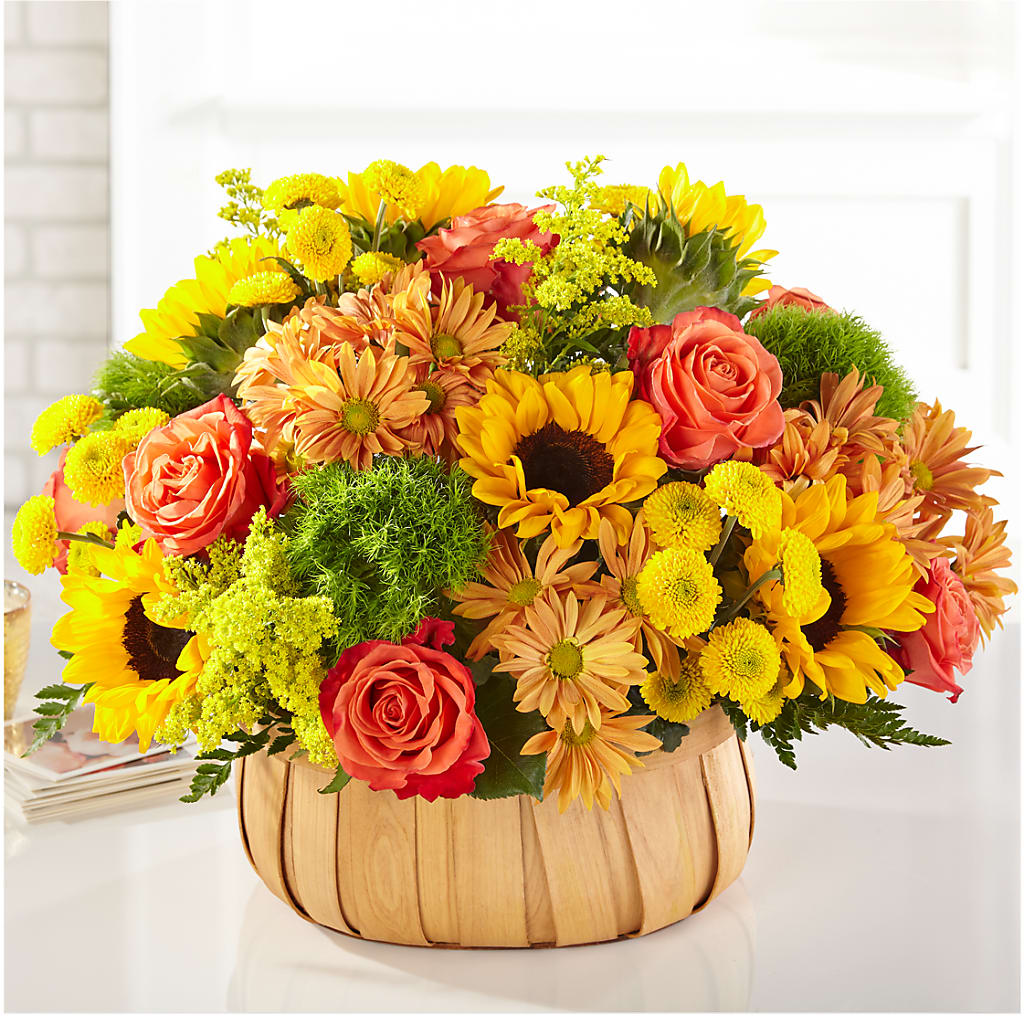 Harvest Sunflower Basket – Fairy Queen Floral, Madera CA