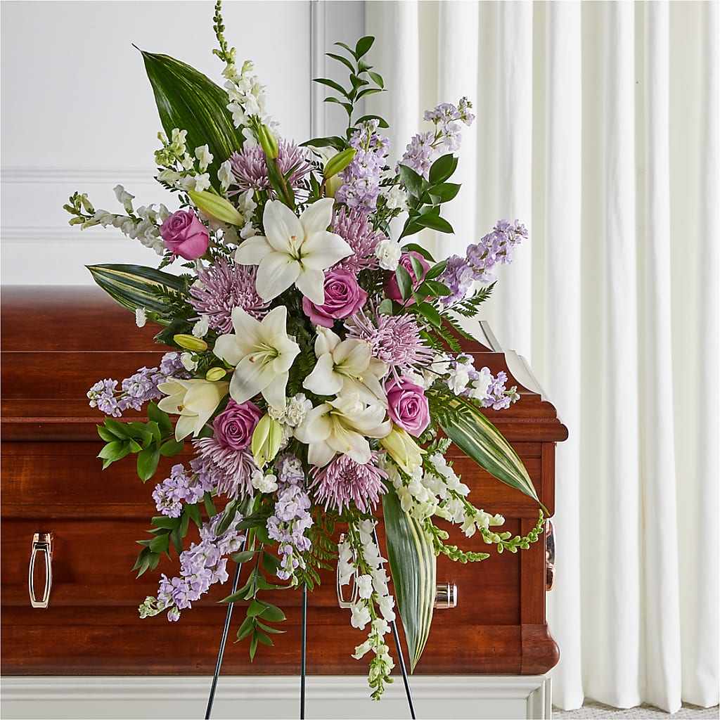 Grateful Hearts Standing Spray – Fairy Queen Floral, Madera CA
