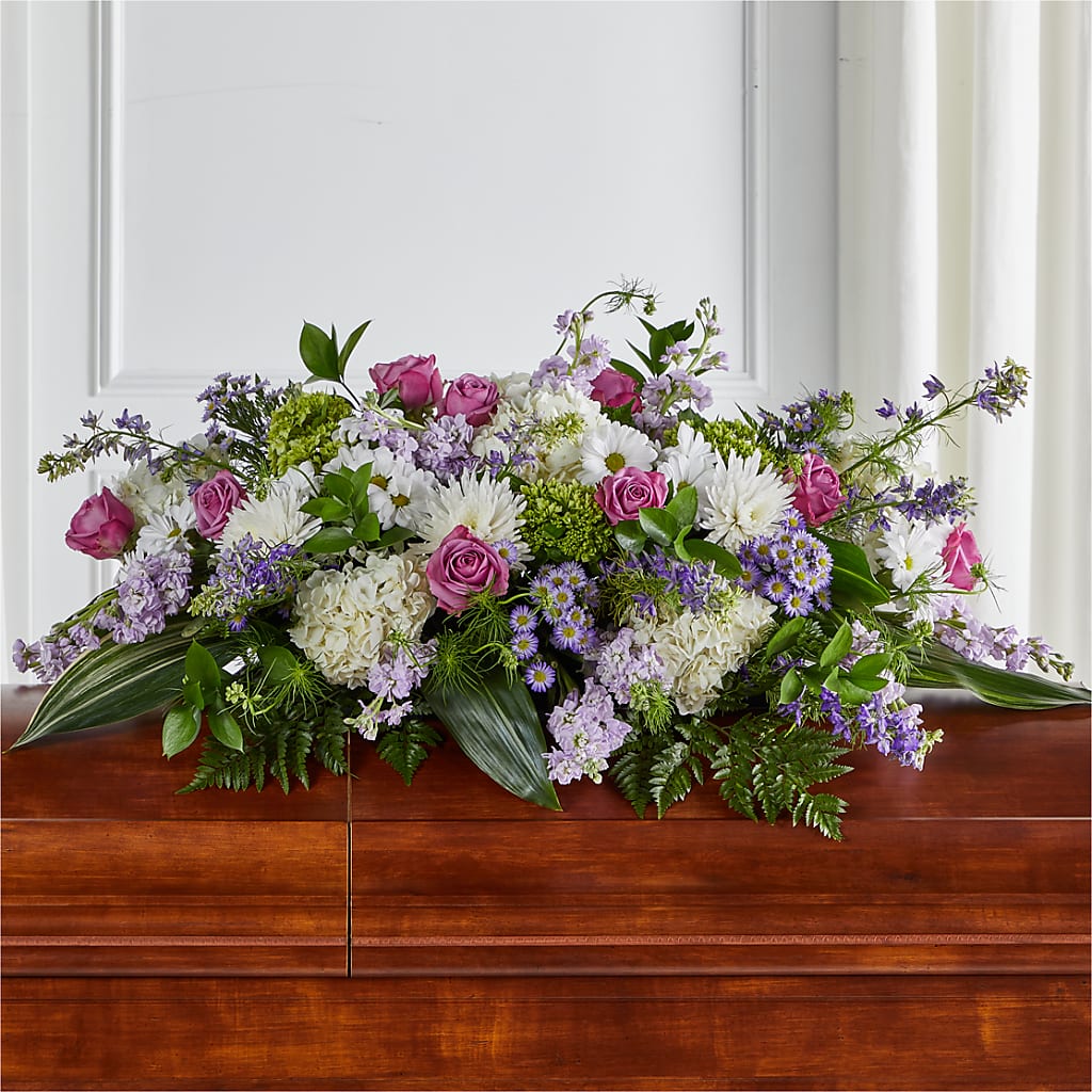 Meadows of Serenity Casket Spray – Fairy Queen Floral, Madera CA