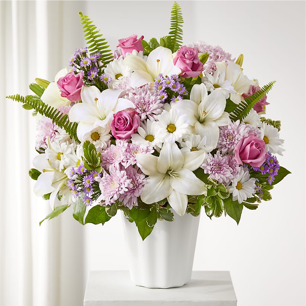 Warmest Thoughts Tabletop Basket – Fairy Queen Floral, Madera CA