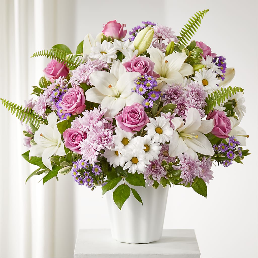 Warmest Thoughts Tabletop Basket – Fairy Queen Floral, Madera CA
