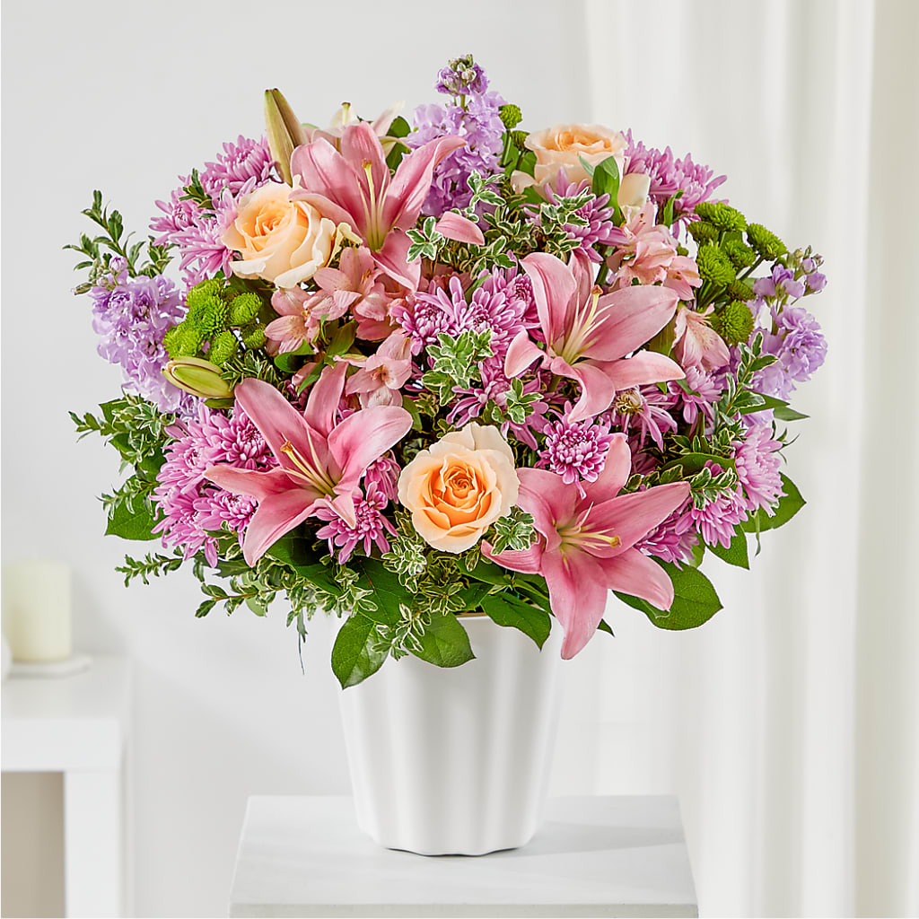 Supportive Embrace Tabletop Basket – Fairy Queen Floral, Madera CA