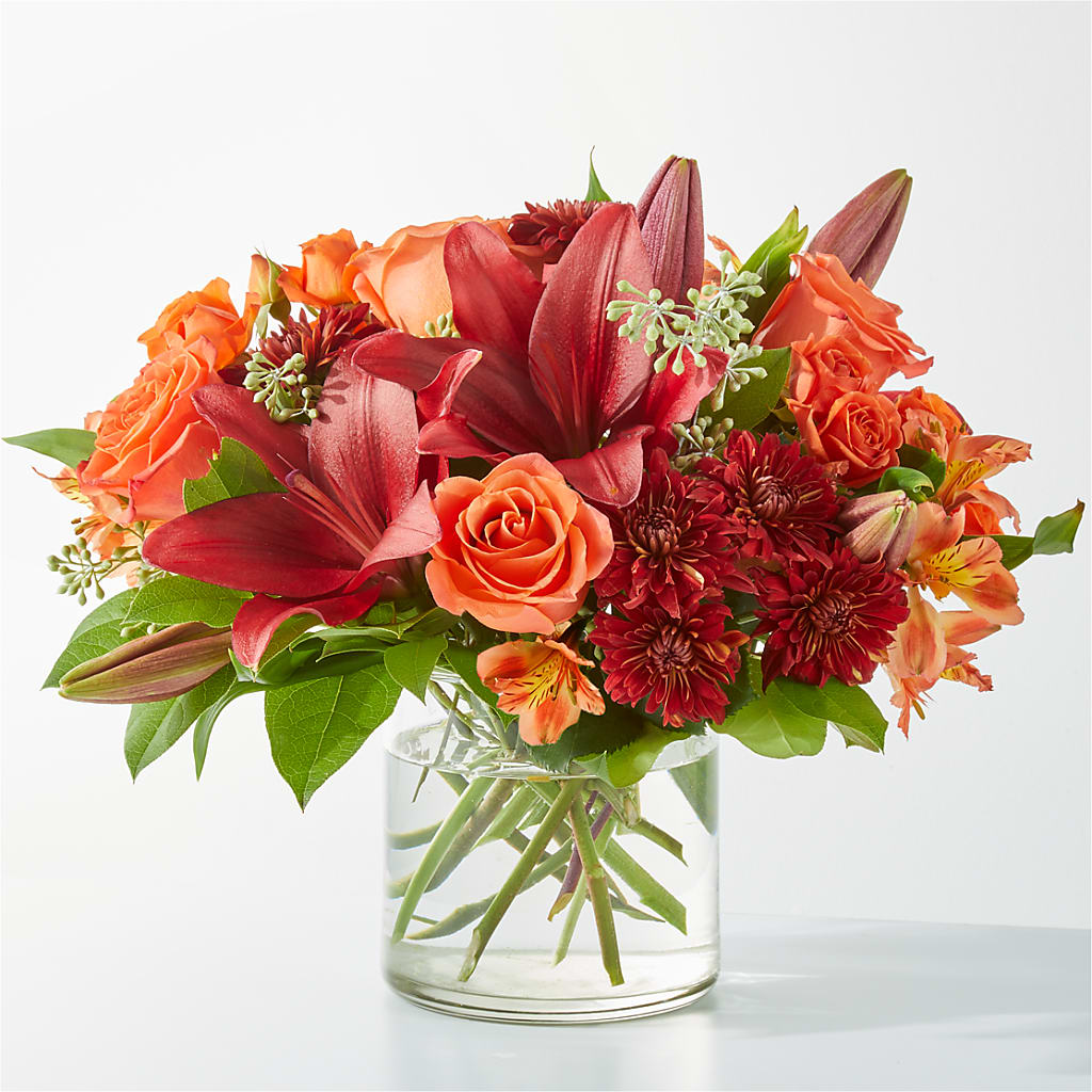 Crimson Leaves Bouquet – Fairy Queen Floral, Madera CA