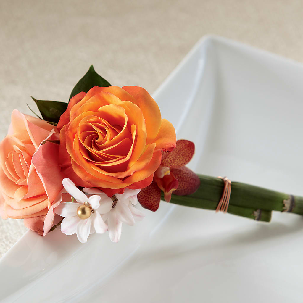 Sunset Dream Boutonniere – Fairy Queen Floral, Madera CA