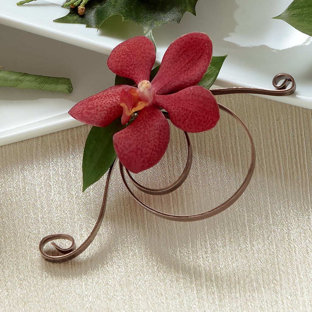 Red Mokara Boutonniere – Fairy Queen Floral, Madera CA