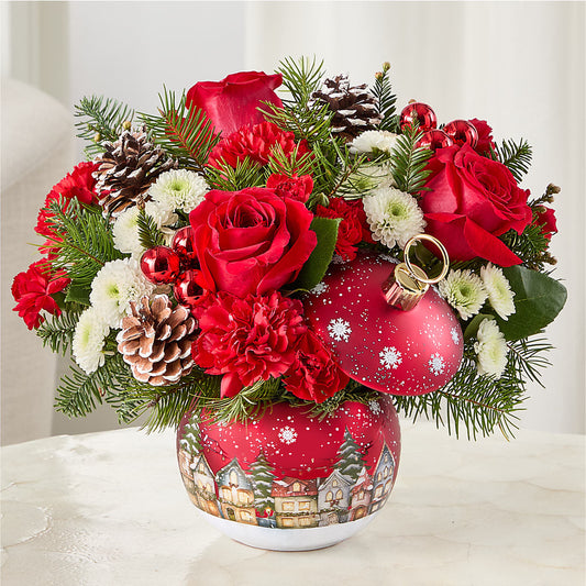 Christmas Carols Ornament –  Fairy Queen Floral, Madera CA