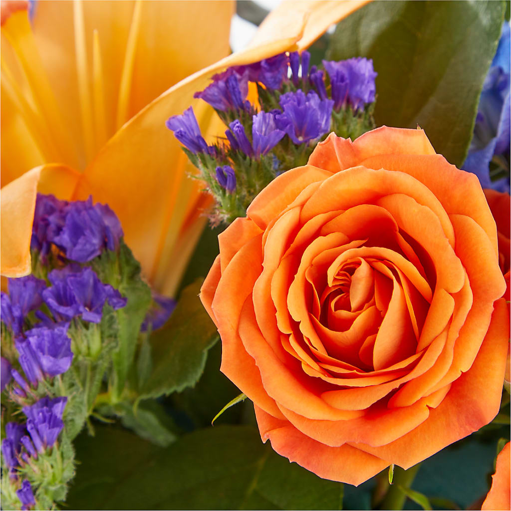 Radiant Citrus Box Bouquet –  Fairy Queen Floral, Madera CA