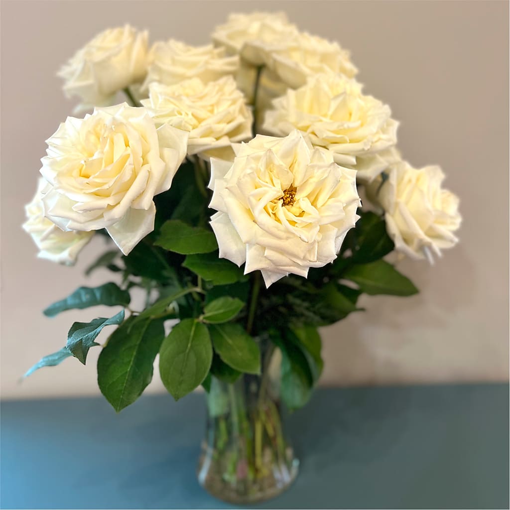 Long Stem Yellow Rose Bouquet –  Fairy Queen Floral, Madera CA