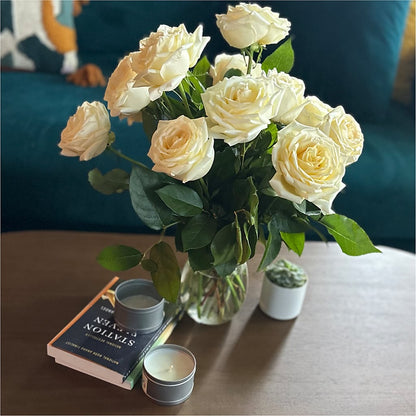 Long Stem Yellow Rose Bouquet –  Fairy Queen Floral, Madera CA