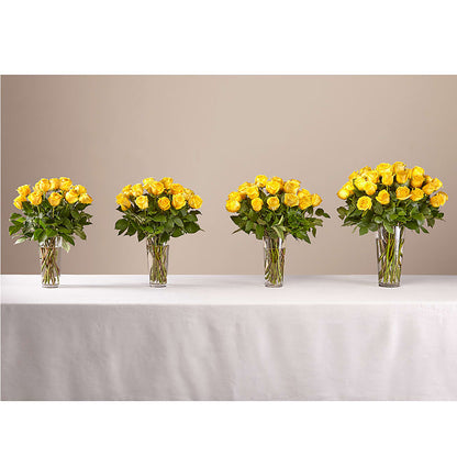 Long Stem Yellow Rose Bouquet –  Fairy Queen Floral, Madera CA