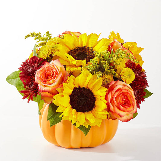 Golden Gourd Pumpkin Bouquet –  Fairy Queen Floral, Madera CA