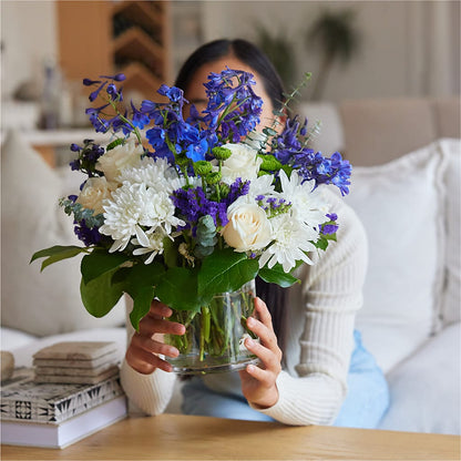 Cerulean Waves Bouquet –  Fairy Queen Floral, Madera CA