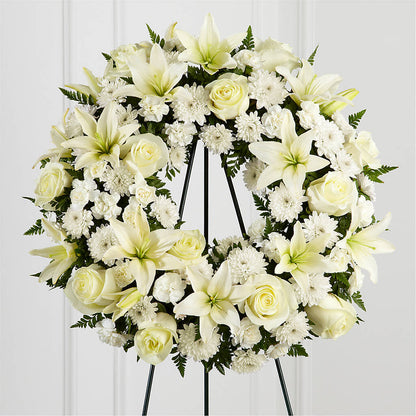 Treasured Tribute Wreath –  Fairy Queen Floral, Madera CA