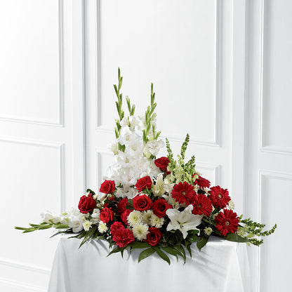 Crimson & White Arrangement –  Fairy Queen Floral, Madera CA