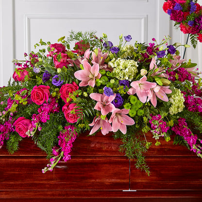 Radiant Tribute Casket Spray –  Fairy Queen Floral, Madera CA