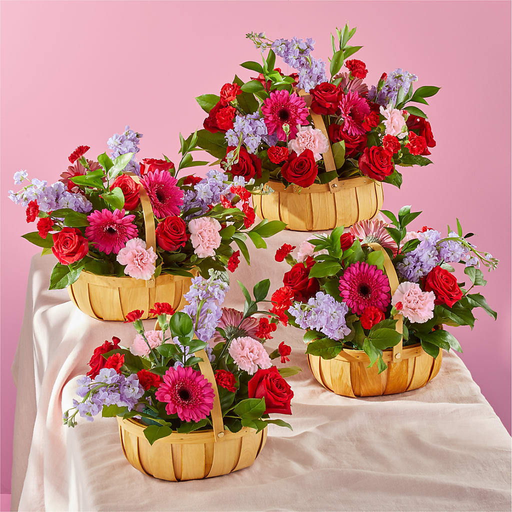 Pink Picnic Basket –  Fairy Queen Floral, Madera CA
