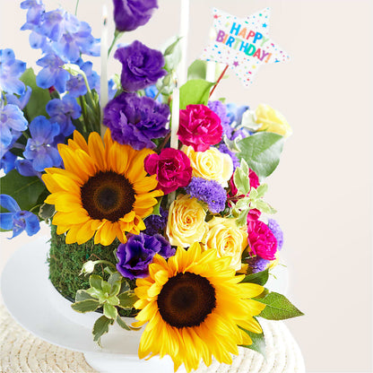 Star of the Day Floral Cake –  Fairy Queen Floral, Madera CA