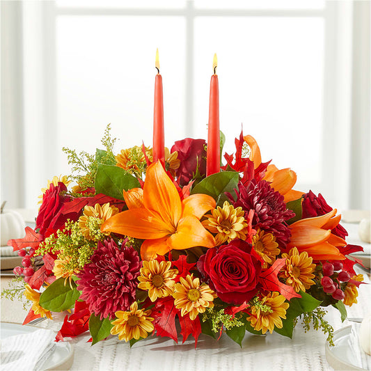 Autumn's Embrace Centerpiece –  Fairy Queen Floral, Madera CA