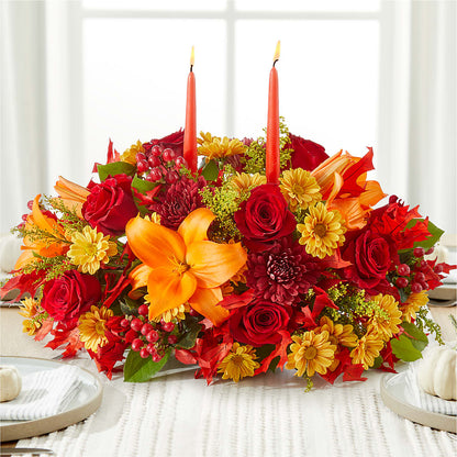 Autumn's Embrace Centerpiece –  Fairy Queen Floral, Madera CA