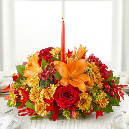 Autumn's Embrace Centerpiece –  Fairy Queen Floral, Madera CA