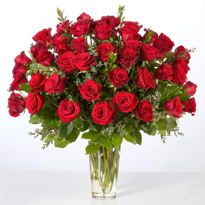 Forever Yours Fifty Stem Red Rose Bouquet –  Fairy Queen Floral, Madera CA