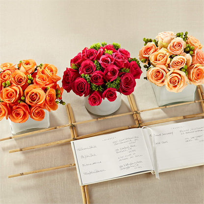 Dawn Rose Centerpiece –  Fairy Queen Floral, Madera CA