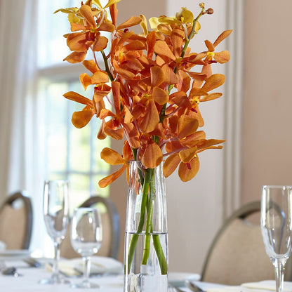 Orange Mokara Bud Vase –  Fairy Queen Floral, Madera CA