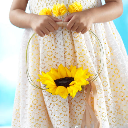 Sweet Sunshine Flower Girl Bouquet –  Fairy Queen Floral, Madera CA