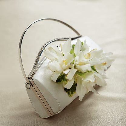 White Purse Decor –  Fairy Queen Floral, Madera CA