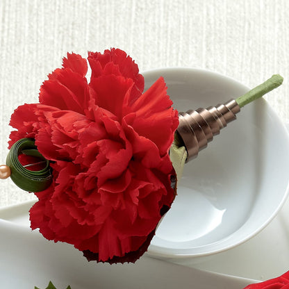 Red Carnation Boutonniere –  Fairy Queen Floral, Madera CA
